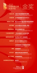 38件产品荣获2021中国制造之美评选金银奖